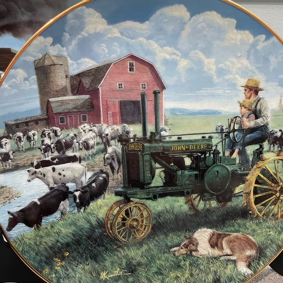 Set of 8 Danbury Mint  Farmland Memories Collection s - Picture 8 of 14